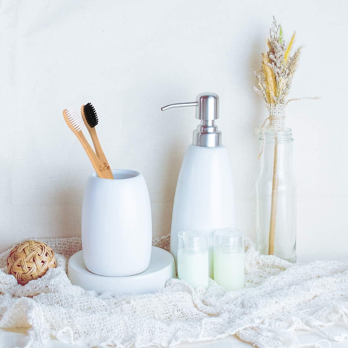 12 Pack Bamboo Toothbrushes, Biodegradable Bamboo Toothbrush, BPA Free hard Bristles Toothbrushes, Eco-Friendly Compostable Natural Wooden Toothbrush, Organic Charcoal Wood Toothbrushes (Black + White)