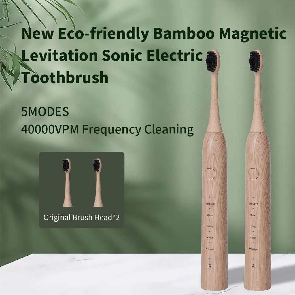 Suspended Electric Bamboo Toothbrush 5-gear Mode