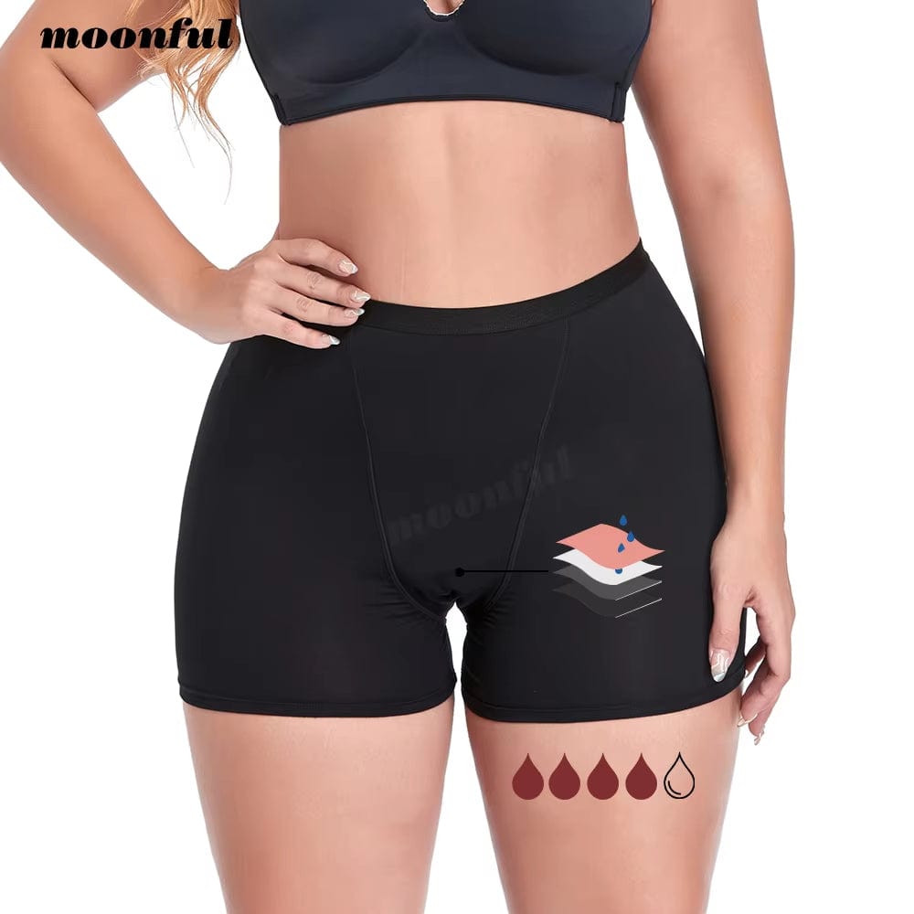 Women Menstrual Panties Heavy Flow Period Shorts Very Absorbent Menstrual Boxer Woman High Waist Menstruation Period Underwear