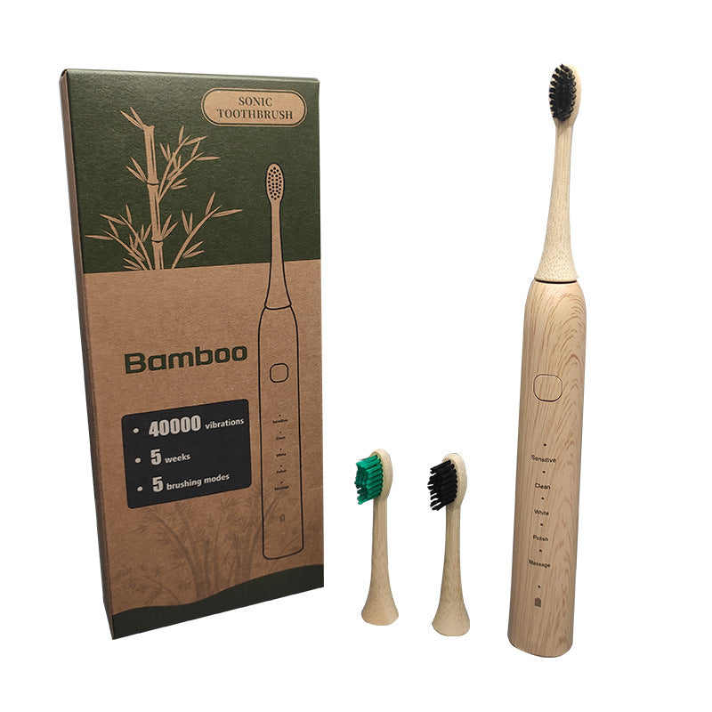 Suspended Electric Bamboo Toothbrush 5-gear Mode