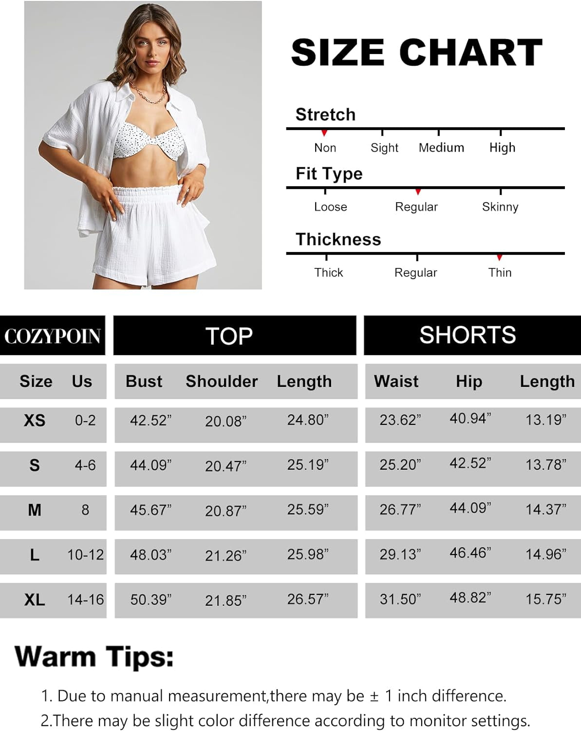 Women'S 2 Piece Casual Outfits Cotton Linen Button down Shirt Top High Waisted Shorts Set Tracksuit