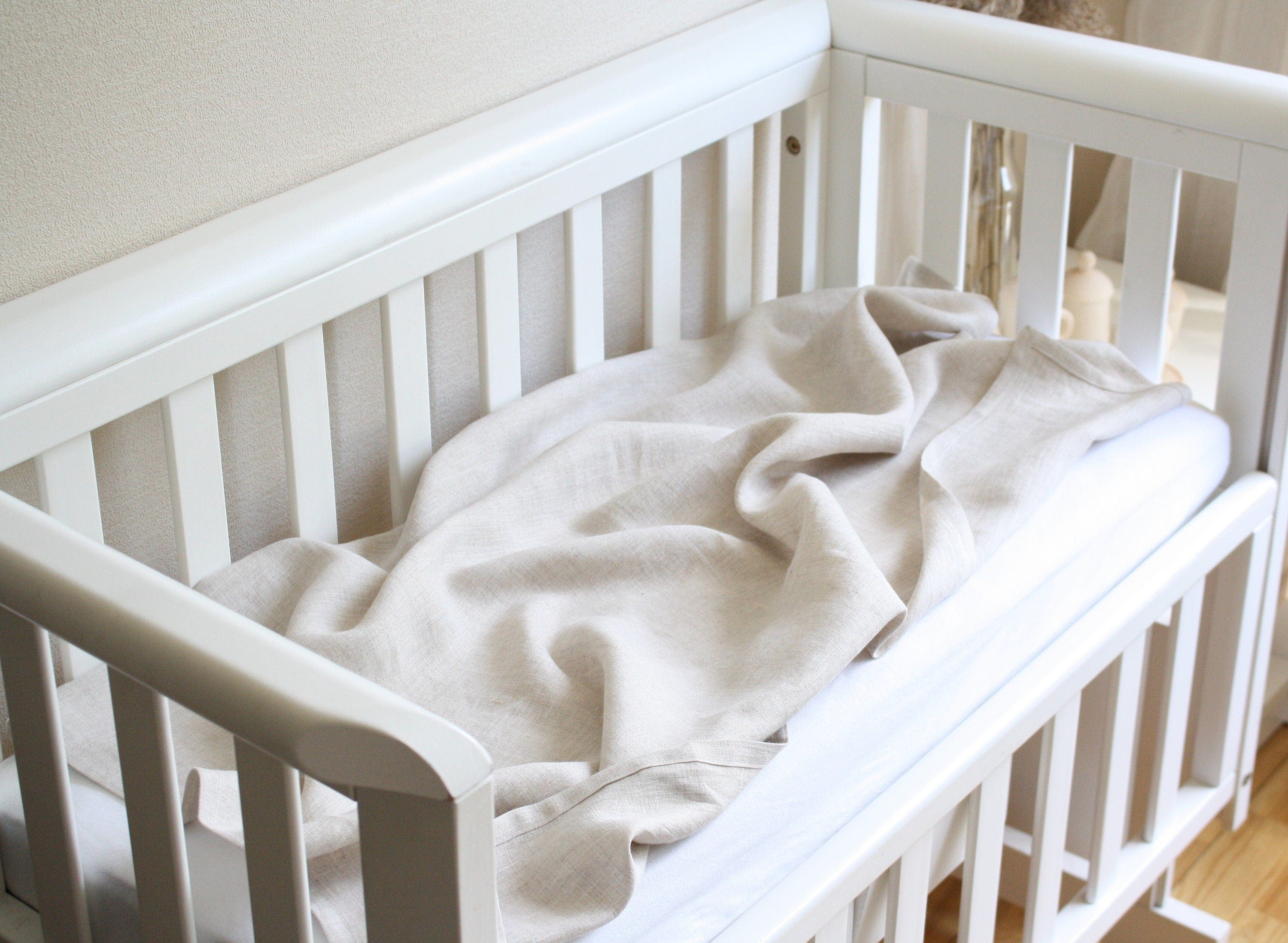 Linen Baby Blanket Newborn Linen Swaddle Baby Shower Gift Organic Newborn Gift Gender Neutral Baby Blanket Cotton Baby Summer Blanket