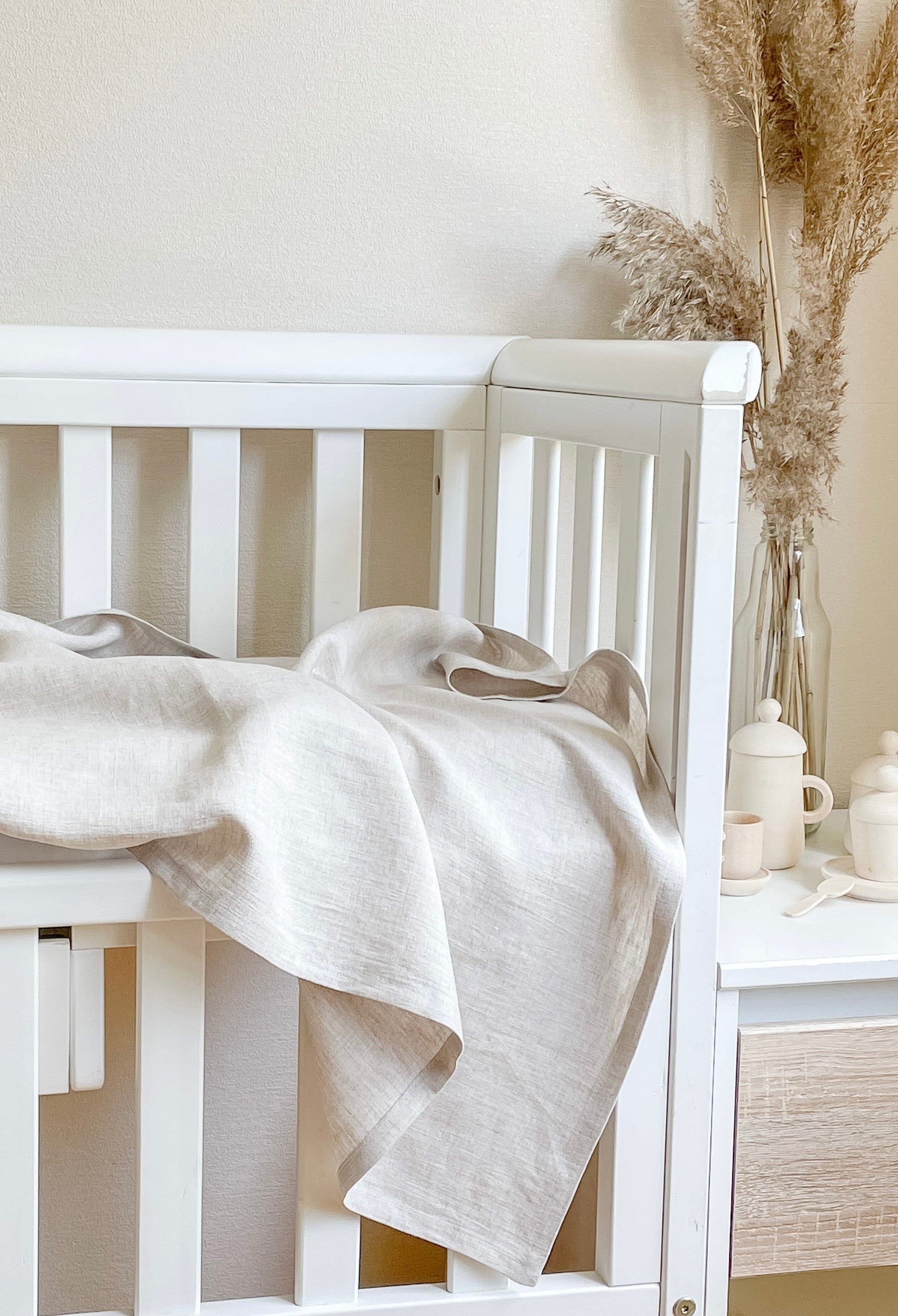 Linen Baby Blanket Newborn Linen Swaddle Baby Shower Gift Organic Newborn Gift Gender Neutral Baby Blanket Cotton Baby Summer Blanket